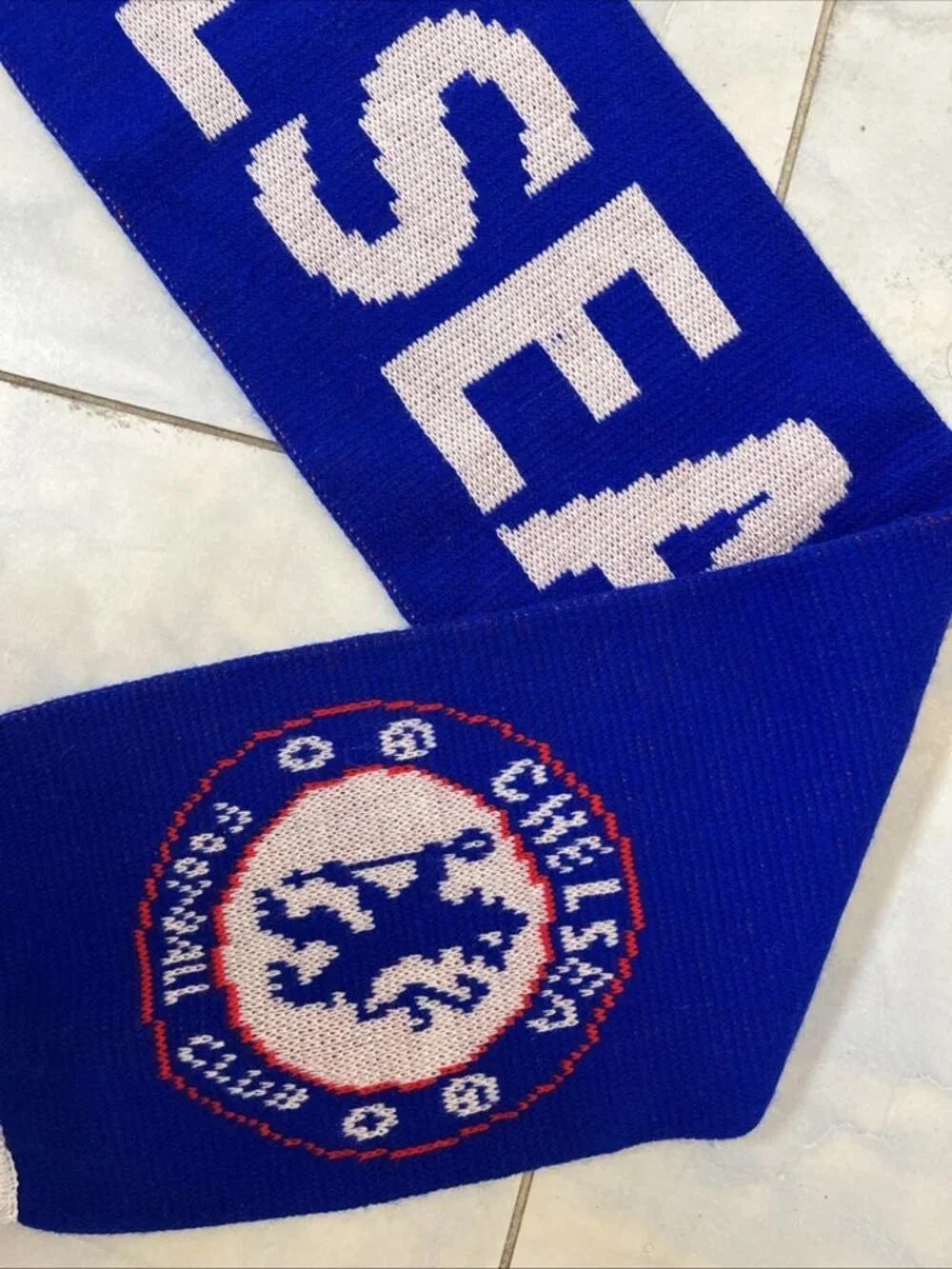 Chelsea FC Blue Knit Soccer Supporter Scarf